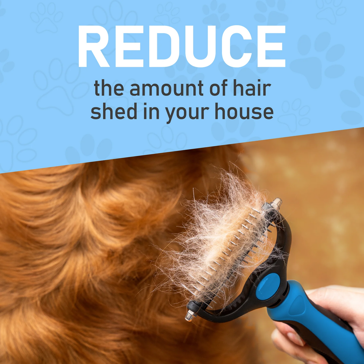 GroomingDouble® - The Ultimate Tool for Your Double-Coated Pet.