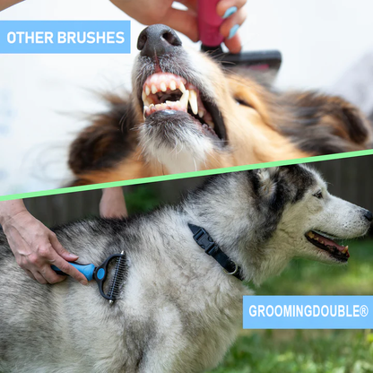 GroomingDouble® - The Ultimate Tool for Your Double-Coated Pet.